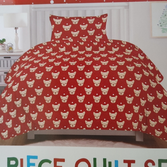 Twin quilt french bulldog christmas bedding pillow case sham frenchie - Picture 4 of 4